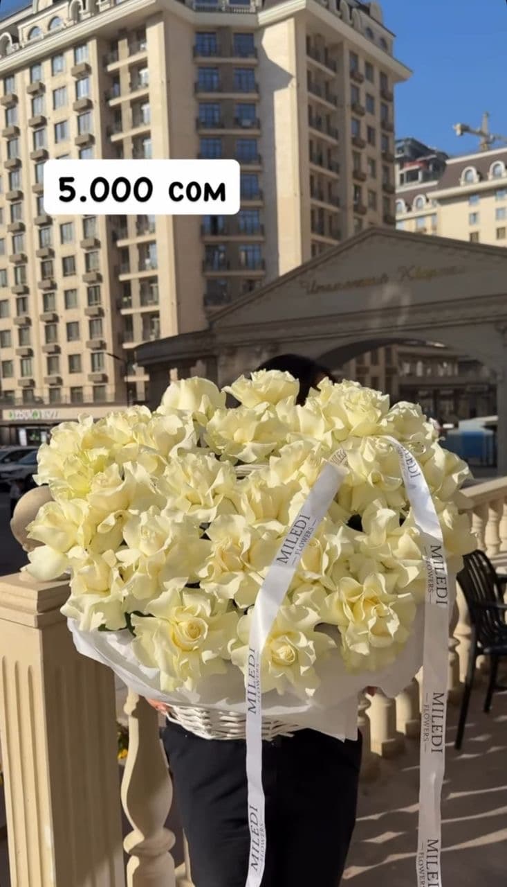 Корзина французских роз - изображение 1